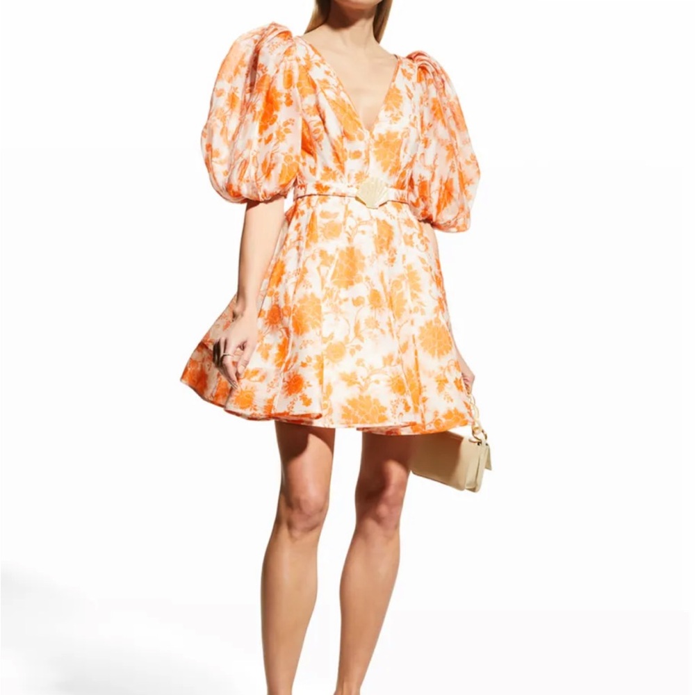 Zimmermann Postcard Puff Sleeve Mini Dress size 00